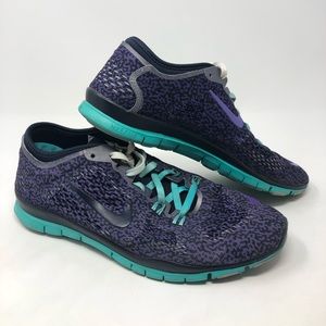 Nike Free TR FIT 4 Purple & Aqua